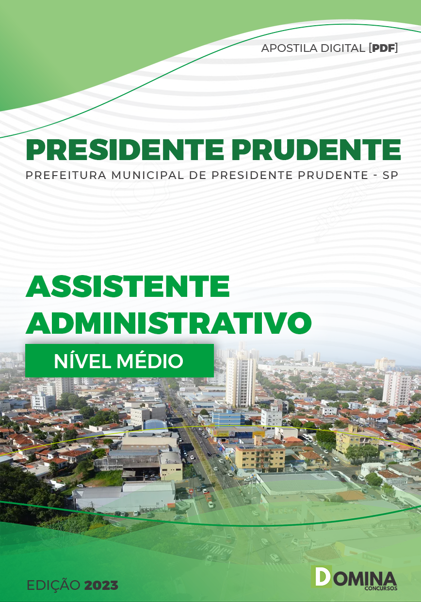 Apostila Pref Presidente Prudente SP 2023 Assistente Administrativo