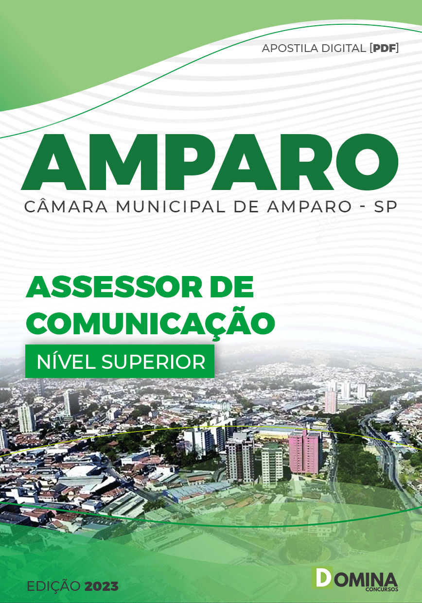 Apostila Câmara Amparo SP 2023 Assessor Comunicação