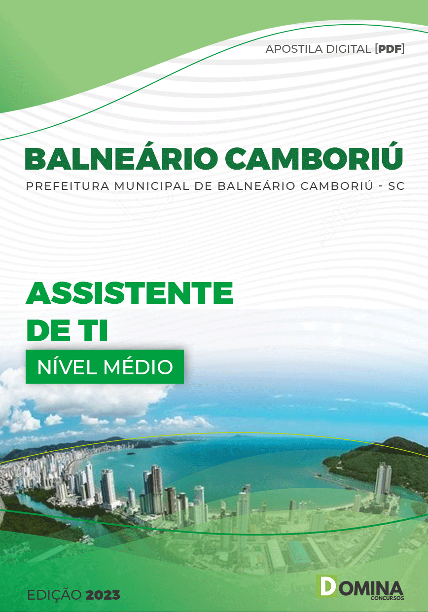 Apostila Pref Balneário Camboriú SC 2023 Assistente TI