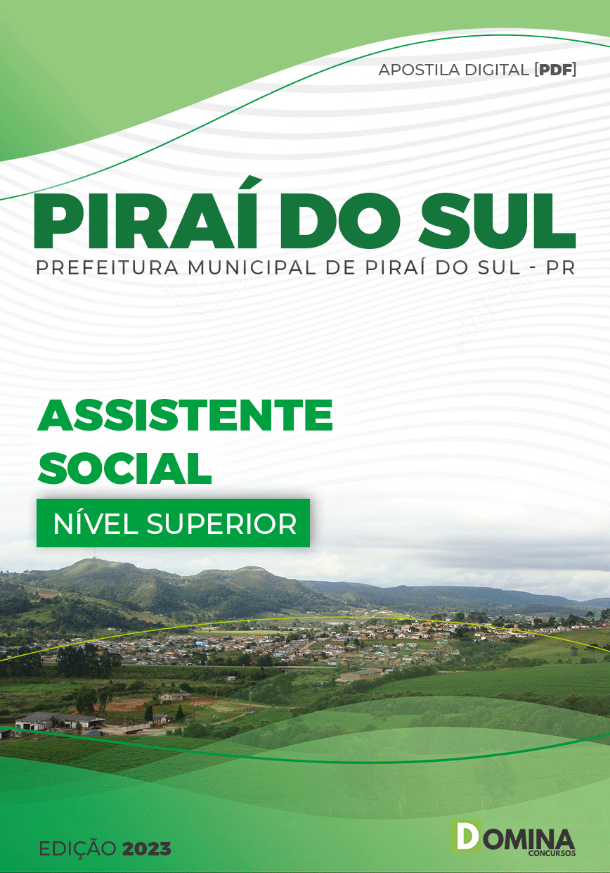 Apostila Concurso Pref Piraí Sul PR 2023 Assistente Social