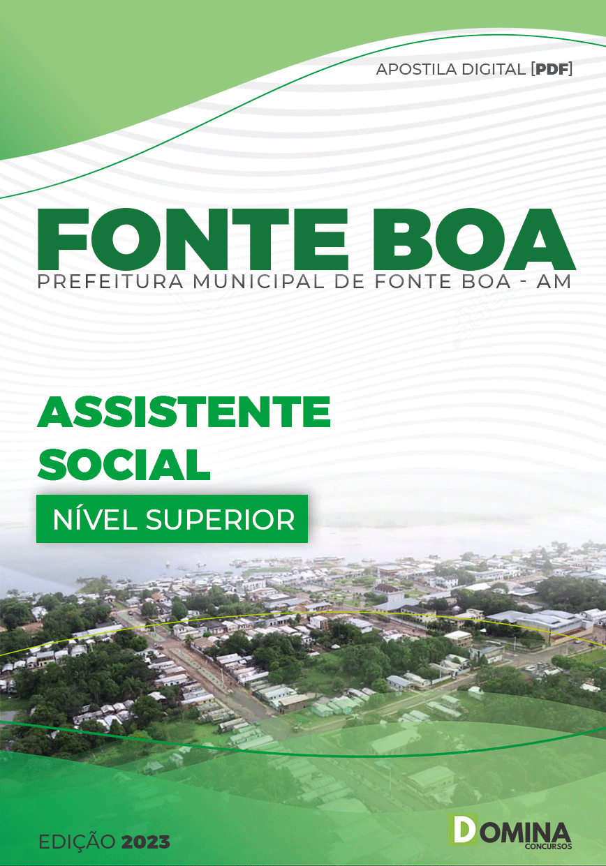 Apostila Digital Pref Fonte Boa AM 2023 Assistente Social