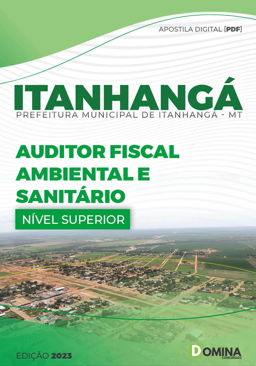 Apostila Pref Itanhangá MT 2023 Auditor Fiscal Ambiental Sanitário