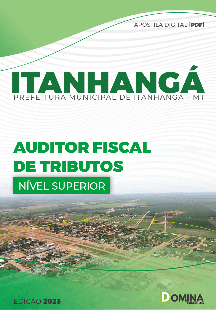 Apostila Pref Itanhangá MT 2023 Auditor Fiscal Tributos