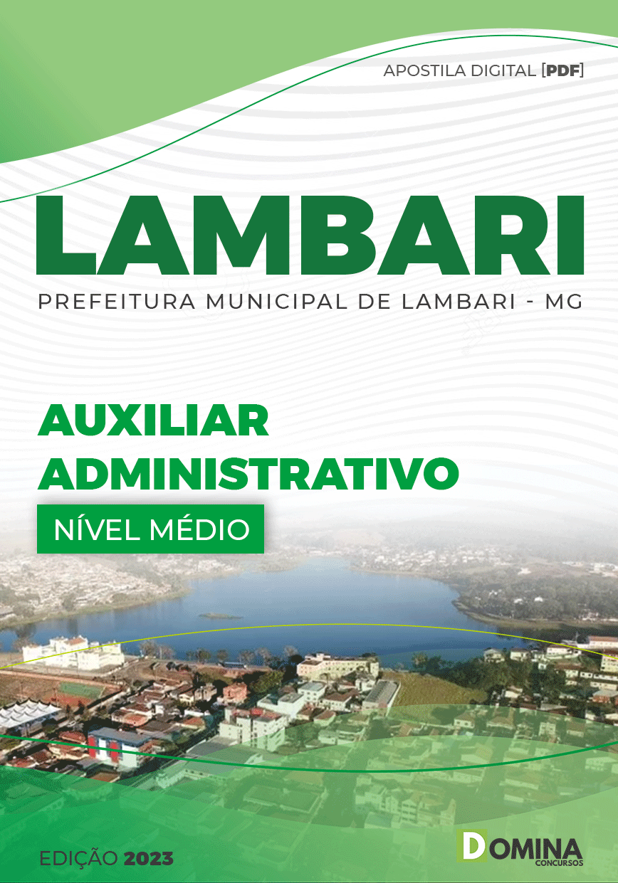 Apostila Pref Lambari MG 2023 Auxiliar Administrativo