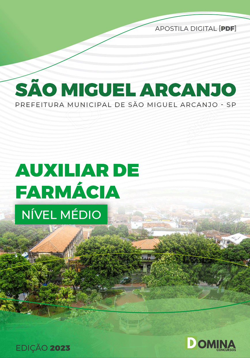 Apostila Pref São Miguel Arcanjo SP 2023 Auxiliar Farmácia