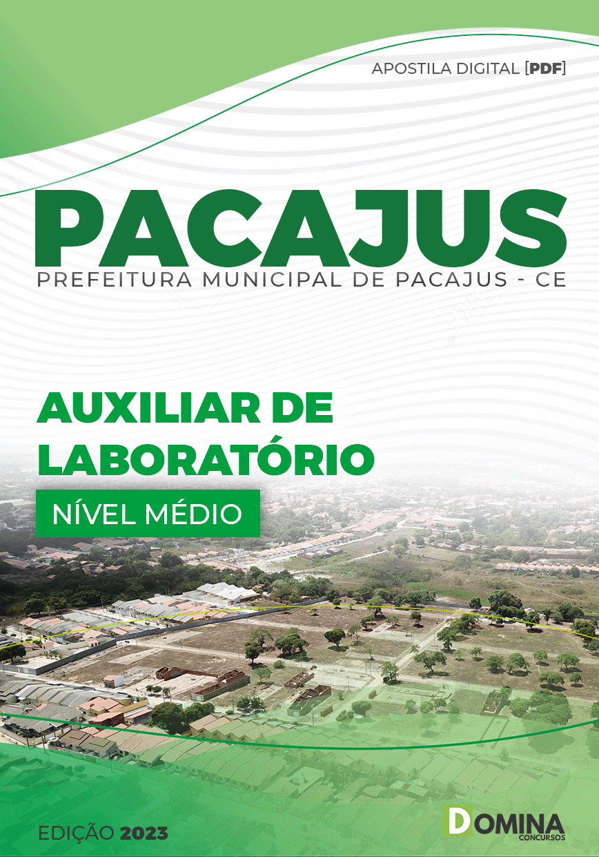 Apostila Concurso Pref Pacajus CE 2023 Auxiliar Laboratório