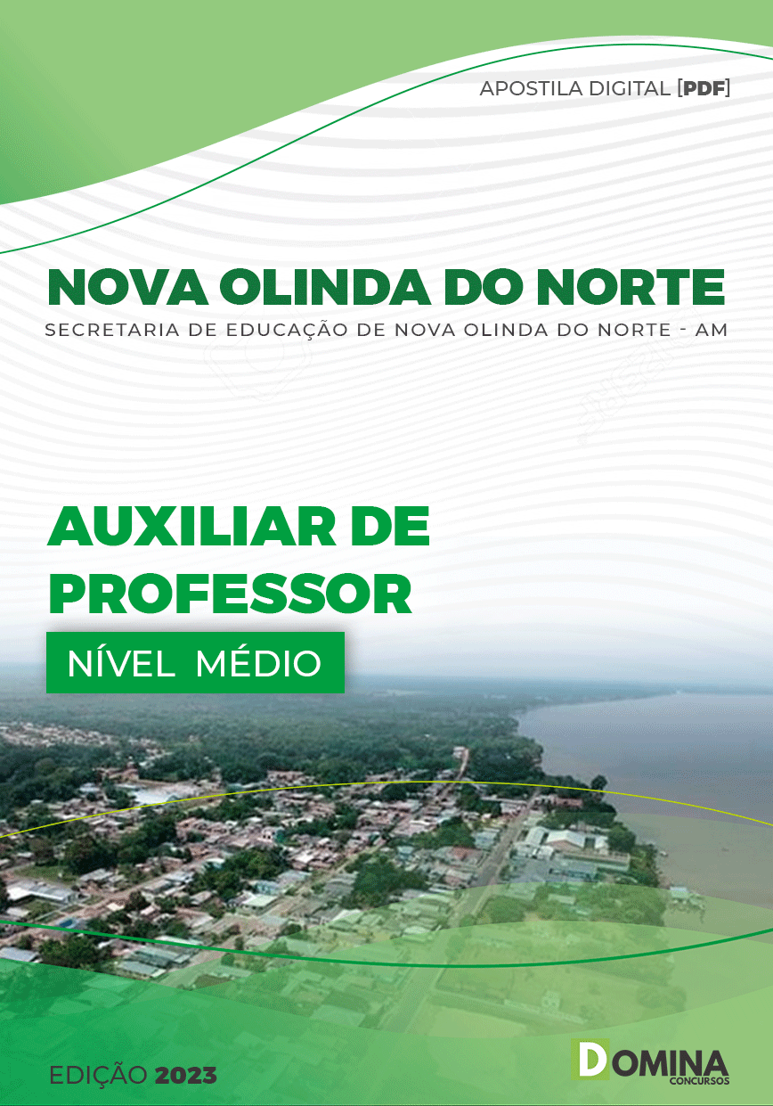 Apostila Pref Nova Olinda Norte AM 2023 Auxiliar Professor