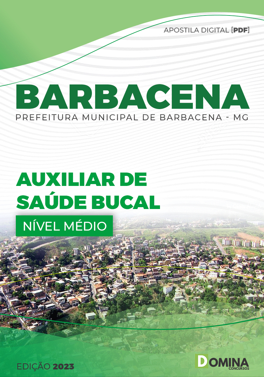 Apostila Digital Pref Barbacena MG 2023 Auxiliar Saúde Bucal