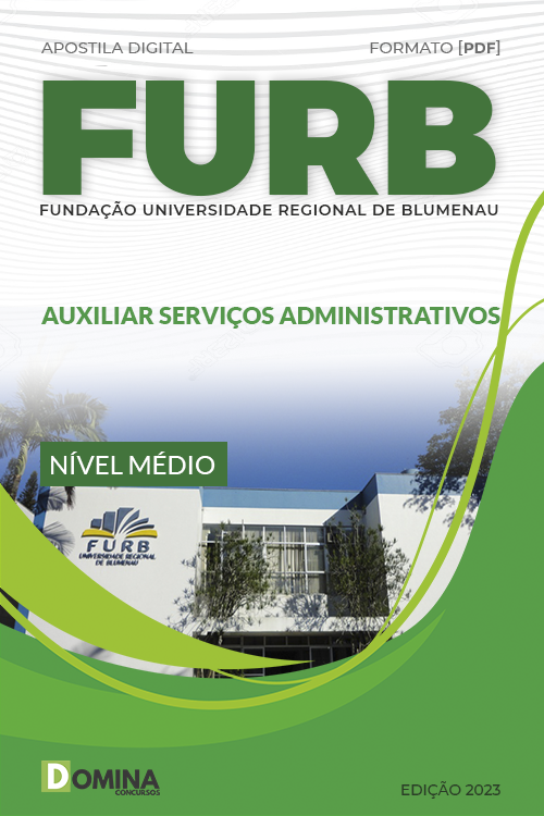 Apostila FURB 2023 Auxiliar Serviços Administrativos