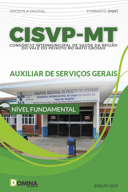 Apostila Concurso CISVP MT 2023 Auxiliar Serviços Gerais