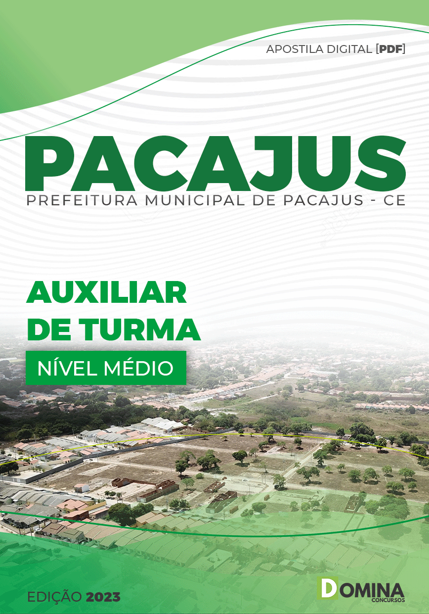 Apostila Concurso Pref Pacajus CE 2023 Auxiliar Turma