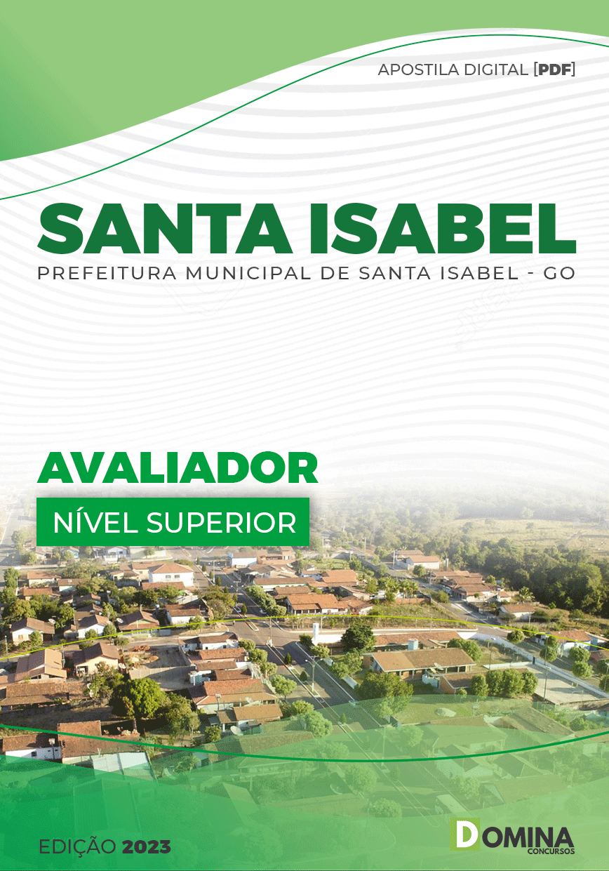 Apostila Digital Pref Santa Isabel GO 2023 Avaliador