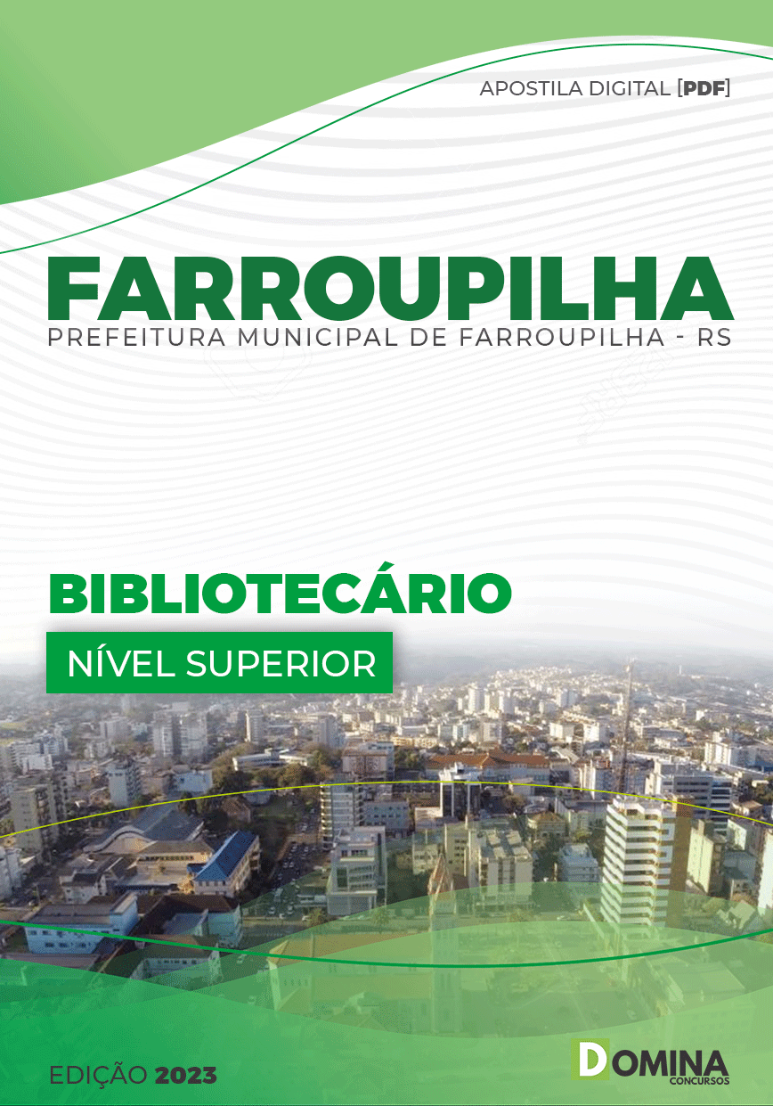 Apostila Digital Pref Farroupilha RS 2023 Bibliotecário