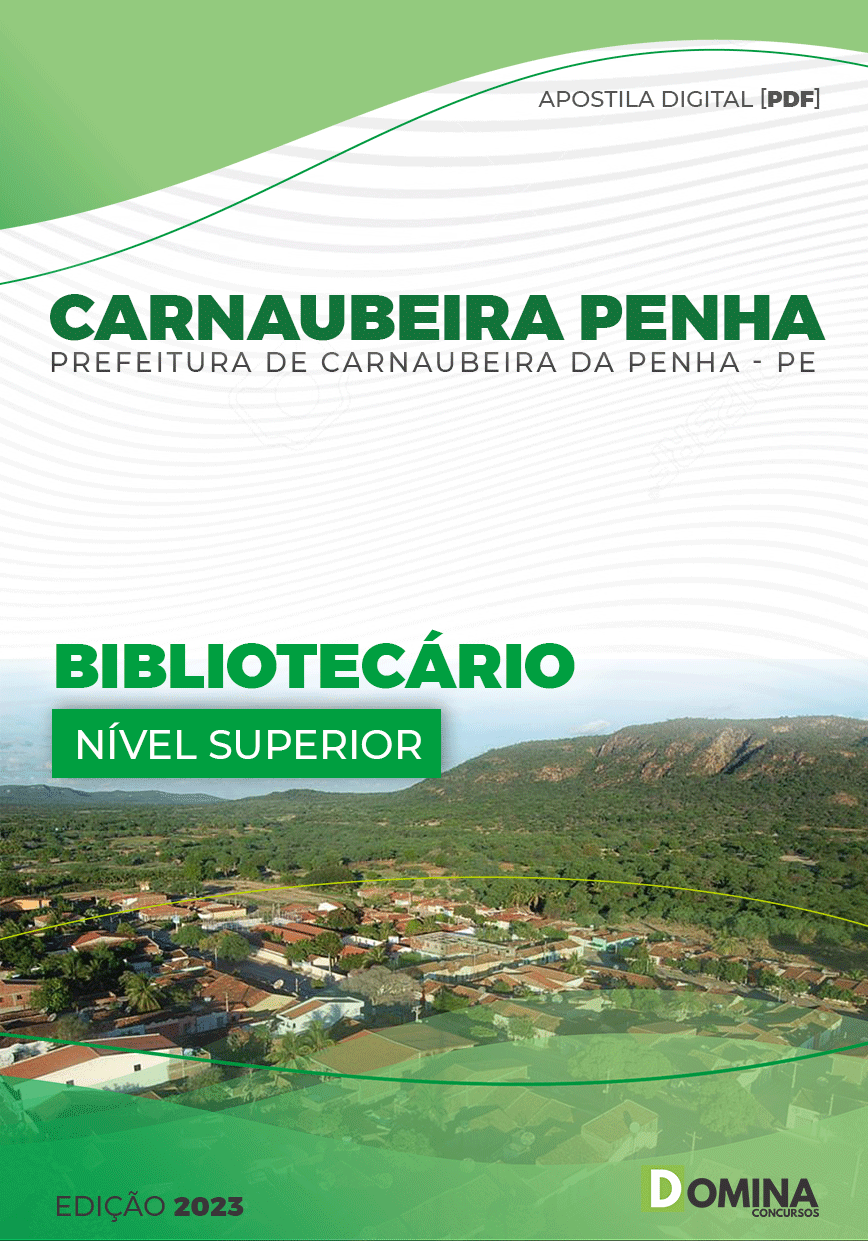 Apostila Pref Carnaubeira Penha PE 2023 Bibliotecário