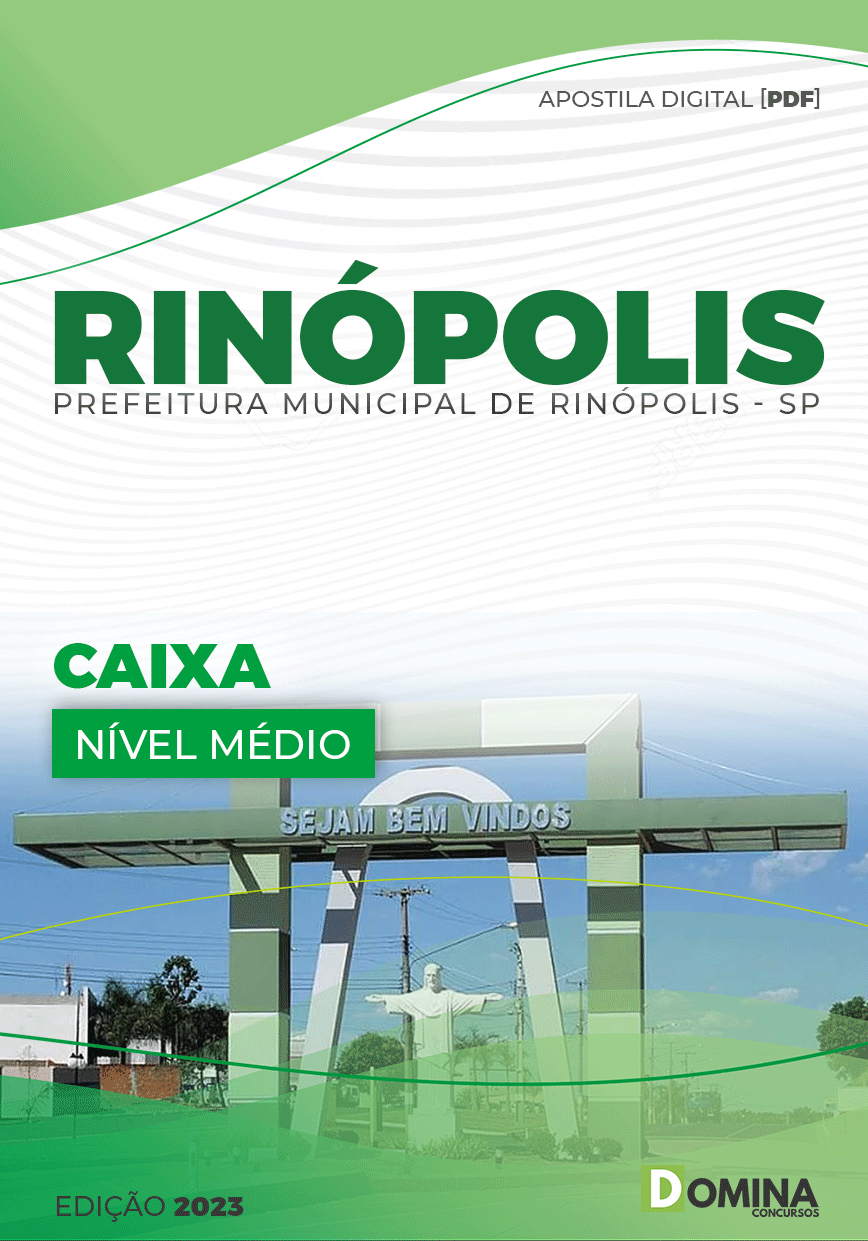Apostila Digital Concurso Pref Rinópolis SP 2023 Caixa