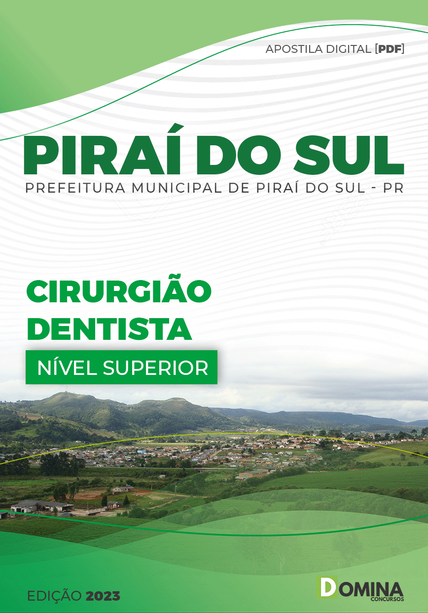 Apostila Concurso Pref Piraí Sul PR 2023 Cirurgião Dentista