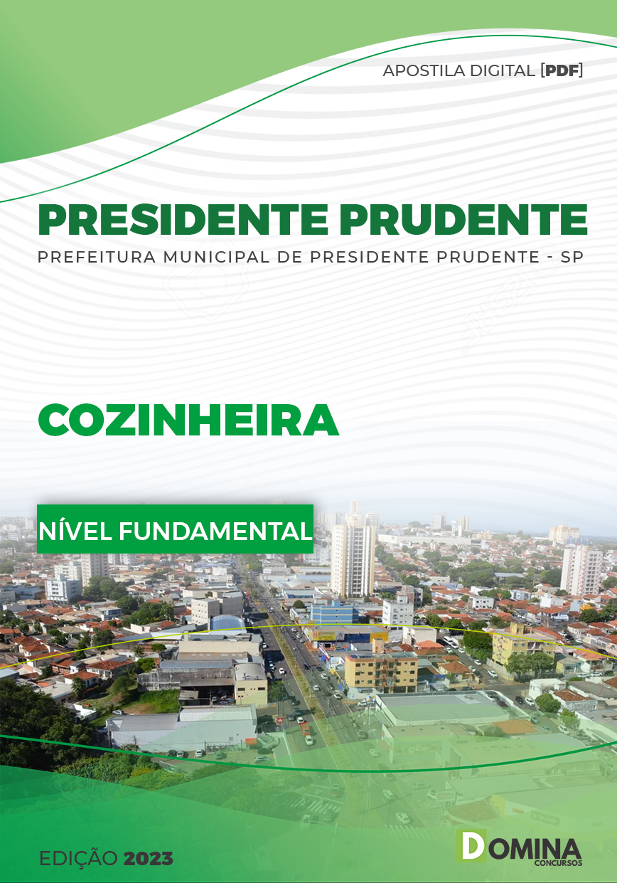 Apostila Pref Presidente Prudente SP 2023 Cozinheira