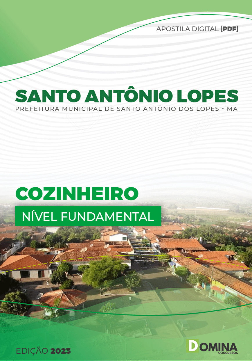 Apostila Pref Santo Antonio Lopes Lopes MA 2023 Cozinheira