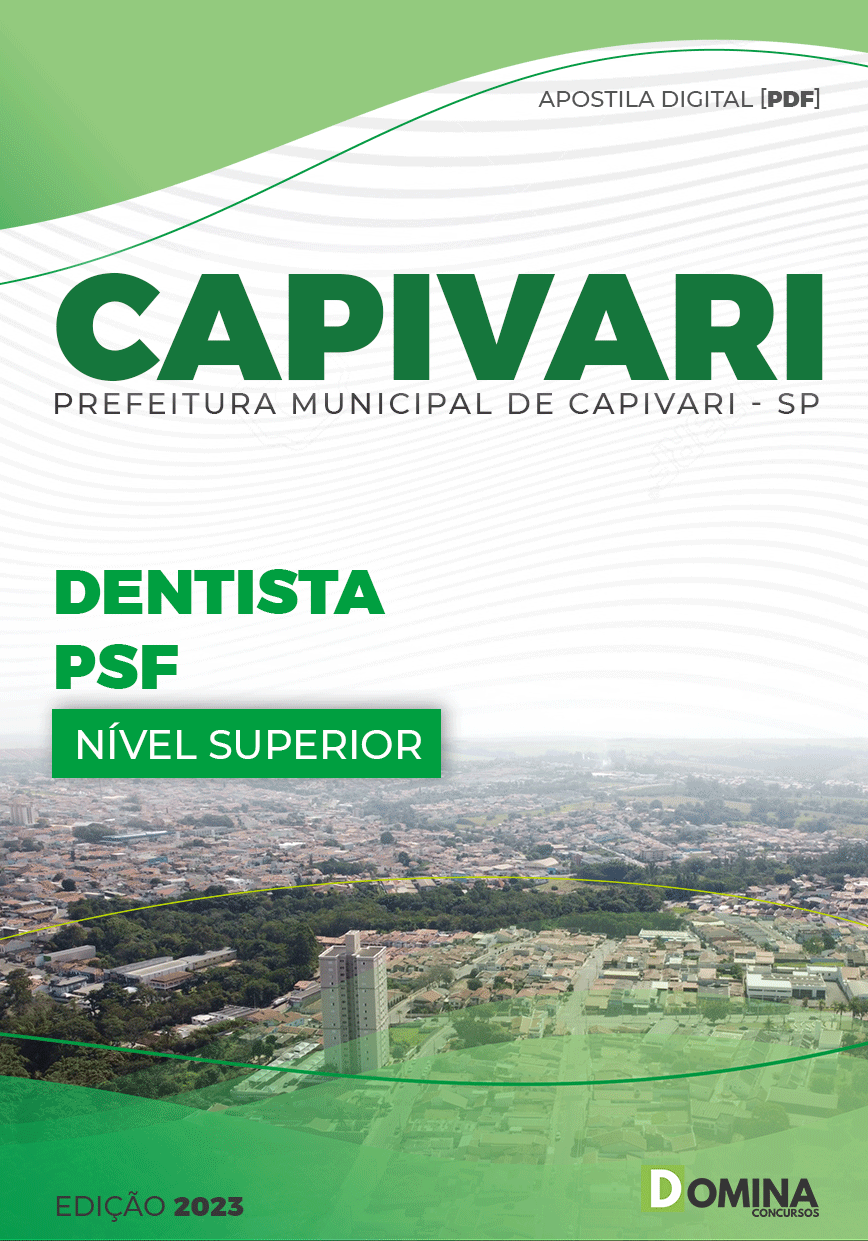 Apostila Concurso Pref Capivari SP 2023 Dentista PSF