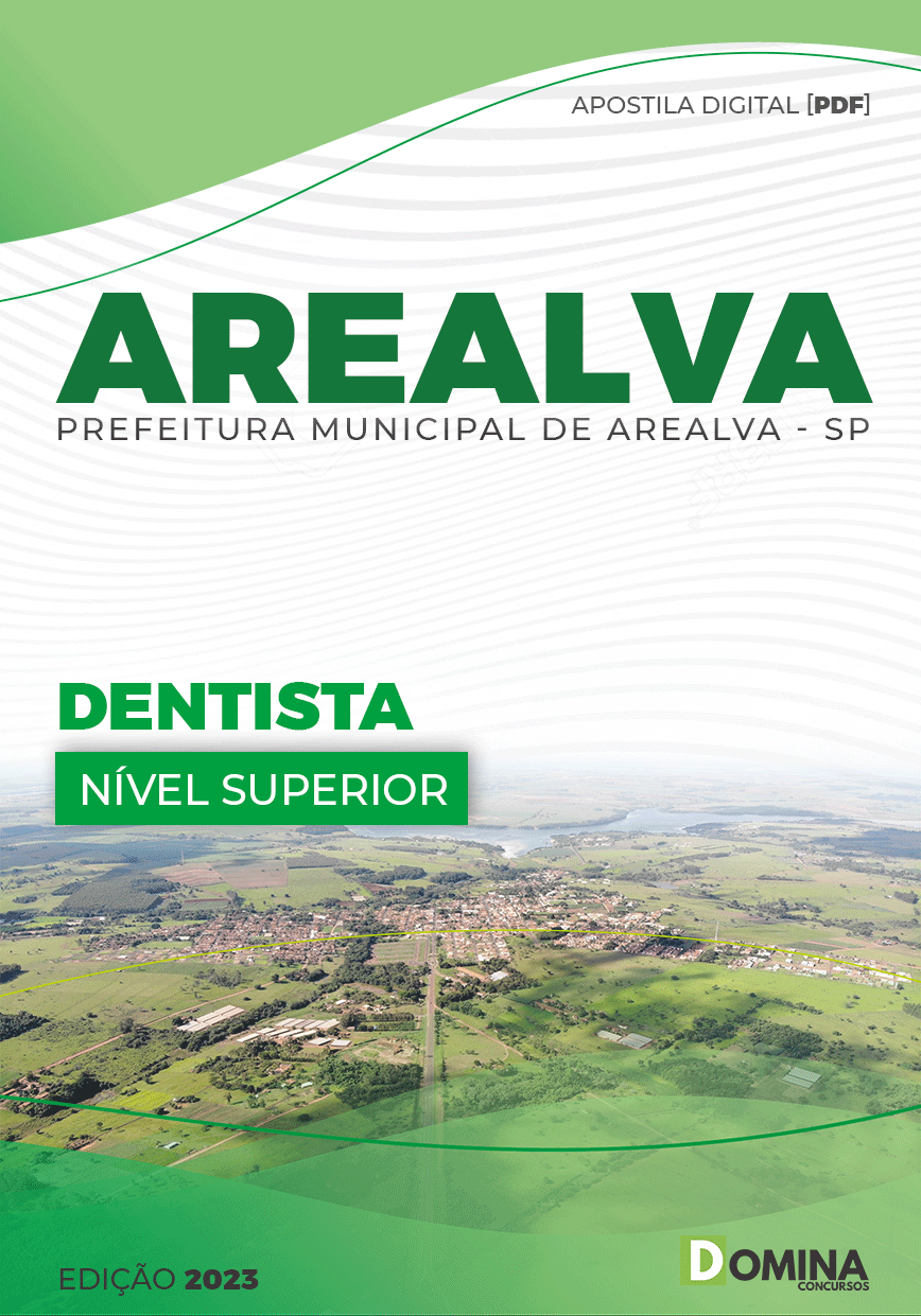 Apostila Digital Concurso Pref Arealva SP 2023 Dentista