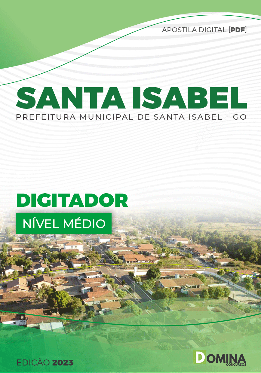 Apostila Digital Pref Santa Isabel GO 2023 Digitador