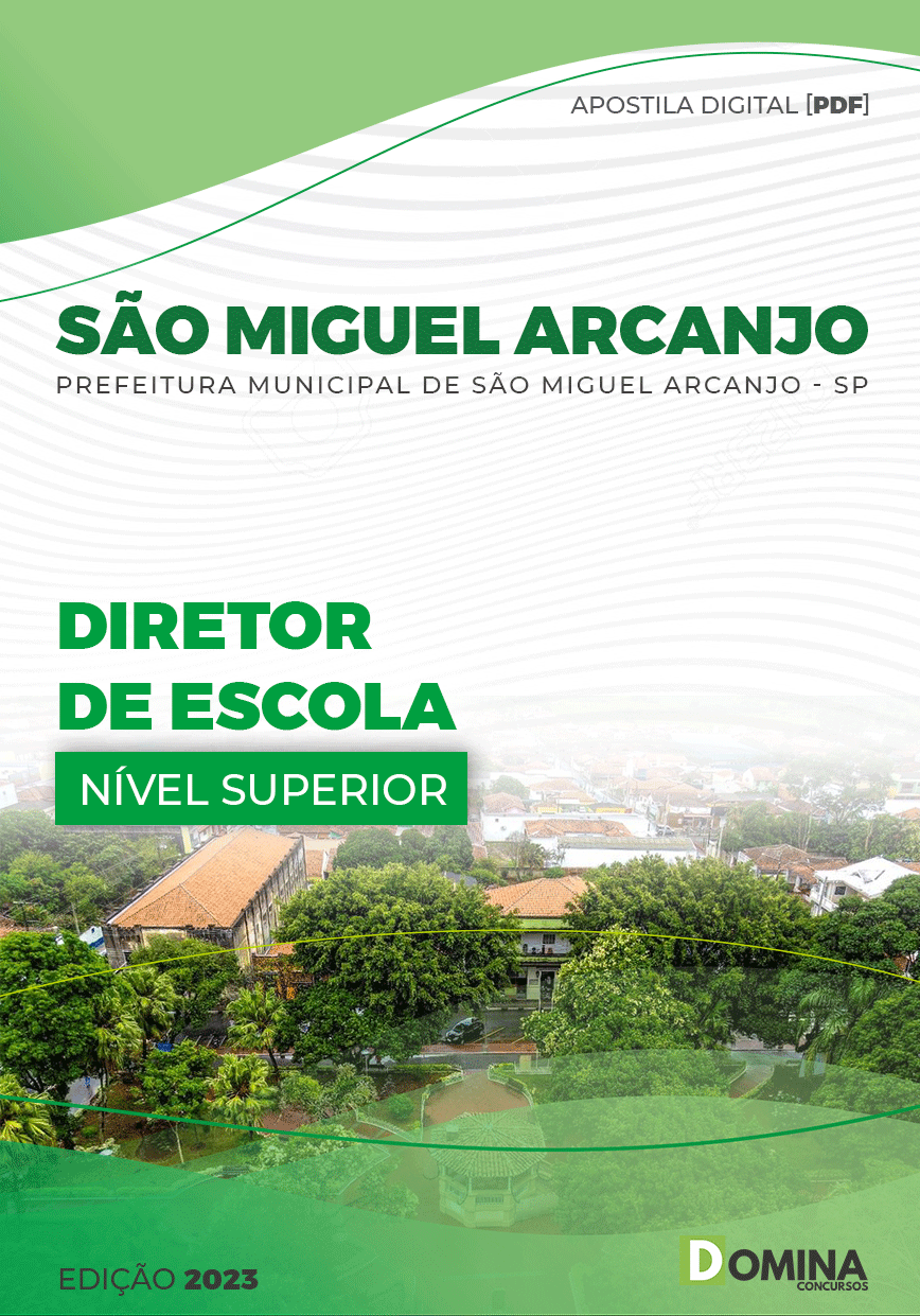 Apostila Pref São Miguel Arcanjo SP 2023 Diretor Escola