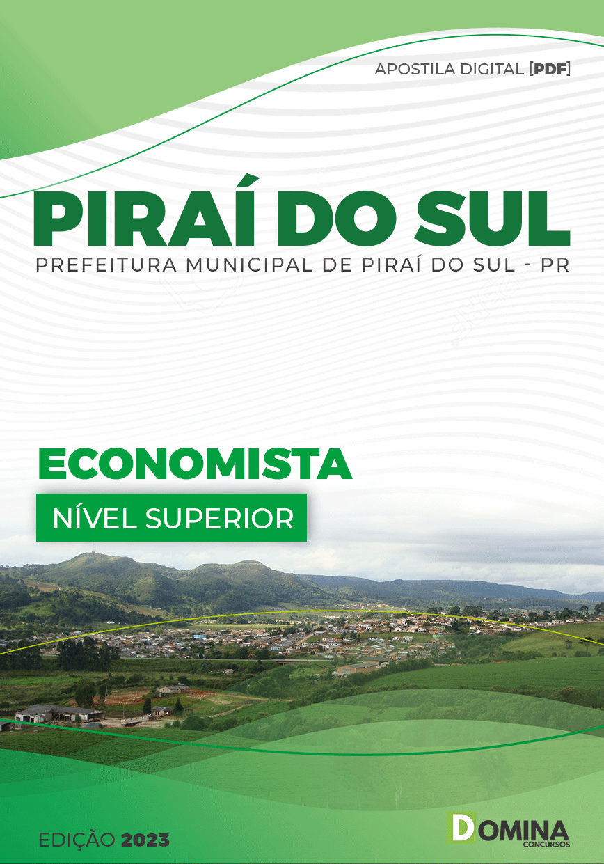 Apostila Concurso Pref Piraí Sul PR 2023 Economista