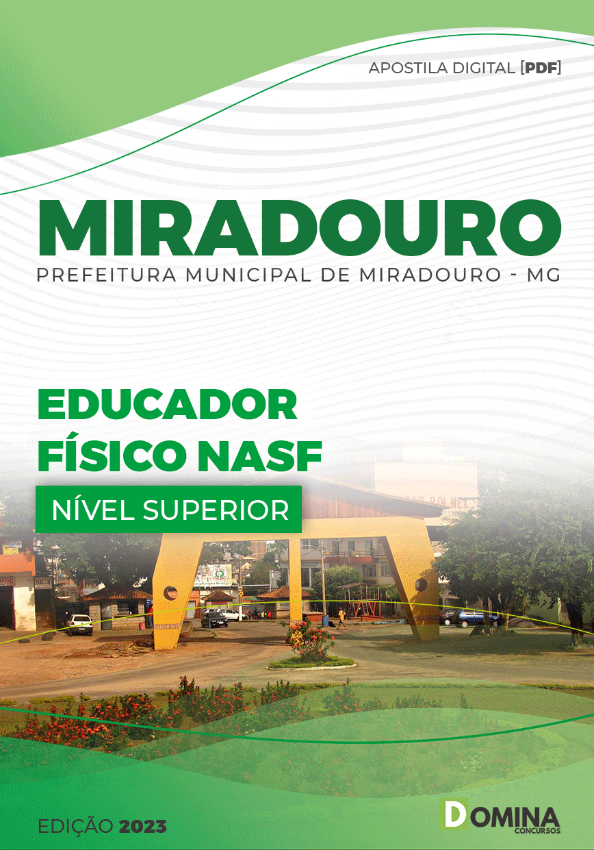 Apostila Pref Miradouro MG 2023 Educador Físico NASF