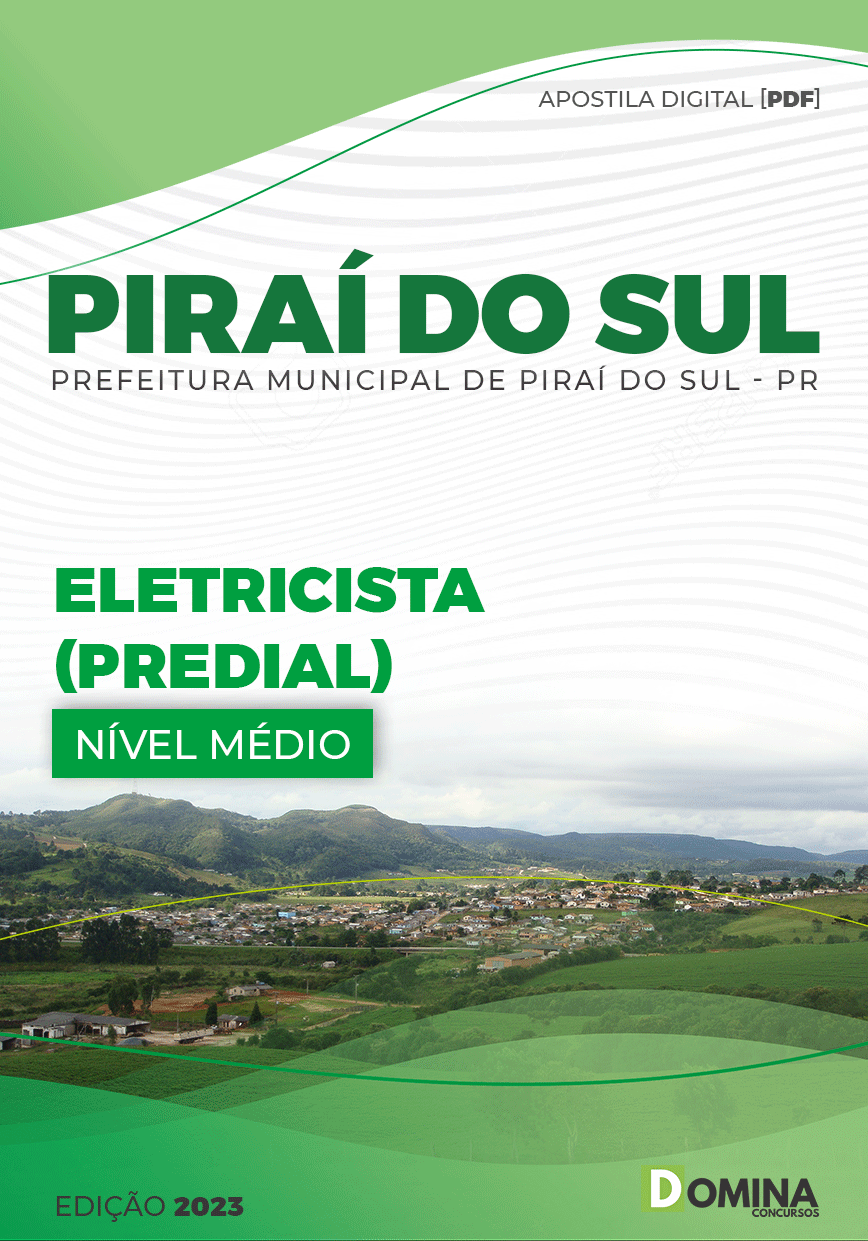 Apostila Concurso Pref Piraí Sul PR 2023 Eletricista