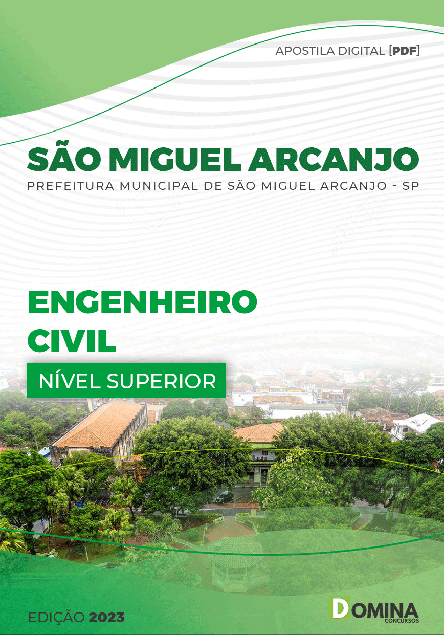Apostila Pref São Miguel Arcanjo SP 2023 Engenheiro Civil