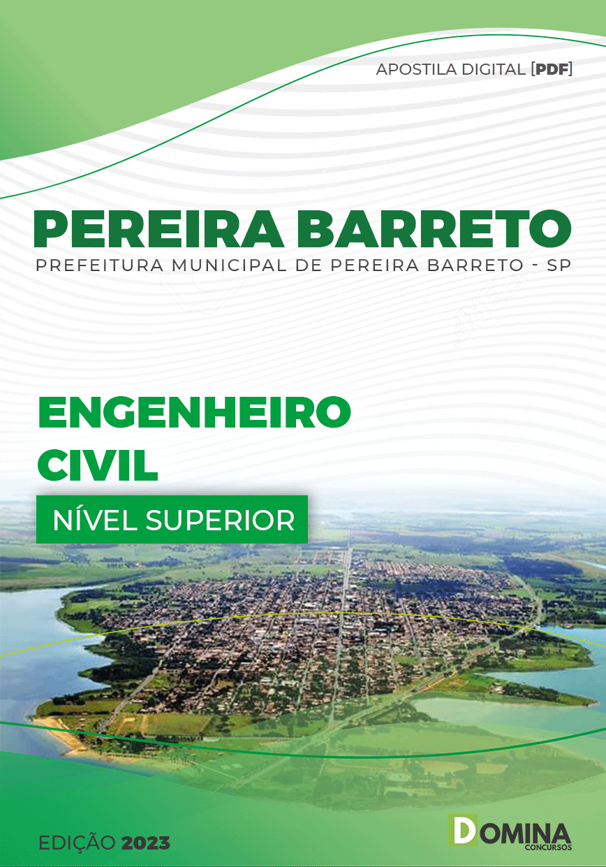 Apostila Pref Pereira Barreto SP 2023 Engenheiro Civil