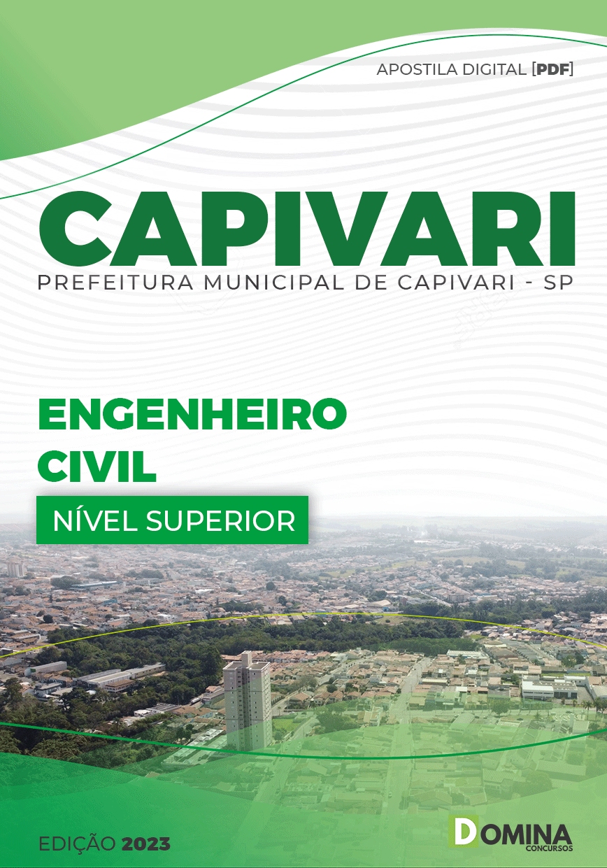 Apostila Concurso Pref Capivari SP 2023 Engenheiro Civil