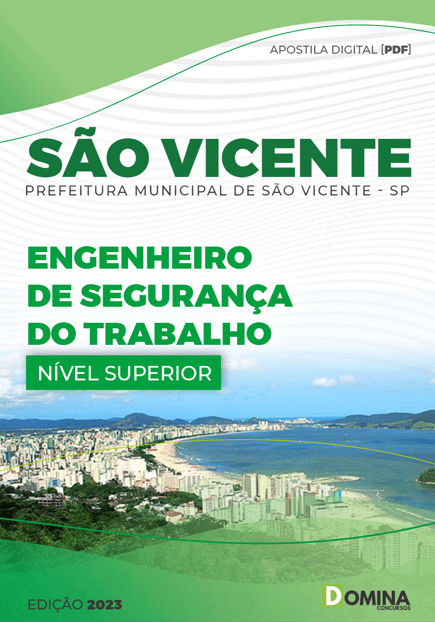 Apostila Pref São Vicente SP 2023 Engenheiro Segurança Trabalho