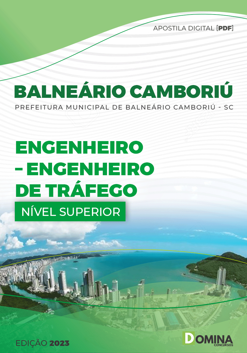 Apostila Pref Balneário Camboriú SC 2023 Engenheiro Tráfego