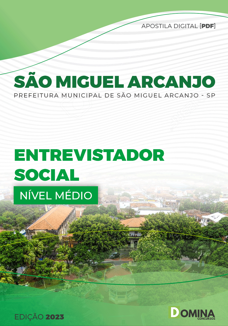 Apostila Pref São Miguel Arcanjo SP 2023 Entrevistador Social