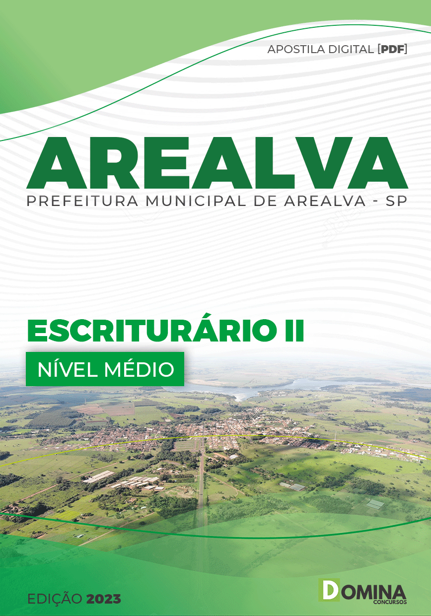 Apostila Concurso Pref Arealva SP 2023 Escriturário II