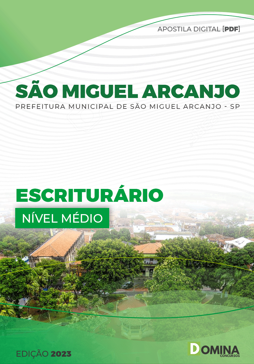 Apostila Pref São Miguel Arcanjo SP 2023 Escriturário