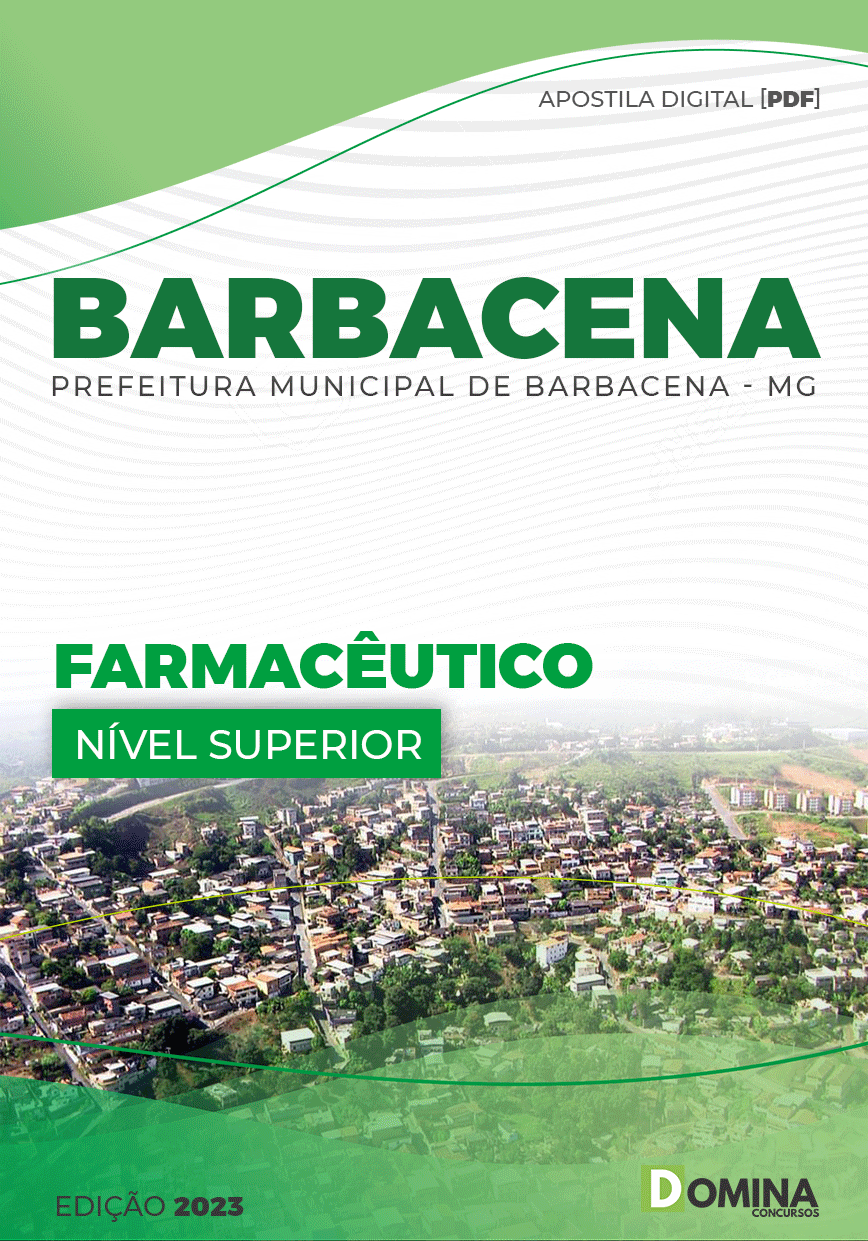 Apostila Digital Pref Barbacena MG 2023 Farmacêutico