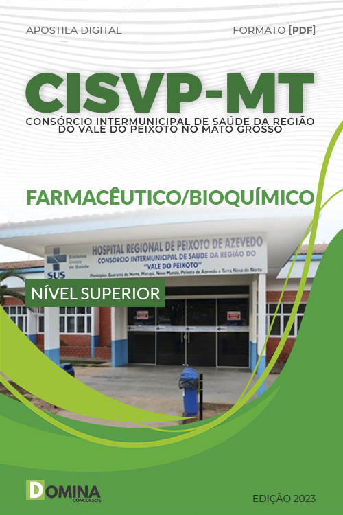 Apostila Digtial Concurso CISVP MT 2023 Farmacêutico