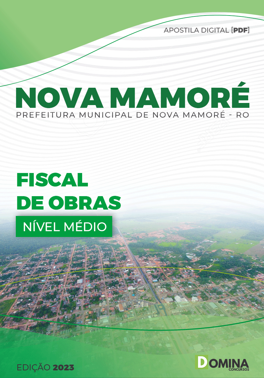 Apostila Digital Pref Nova Mamoré RO 2023 Fiscal Obras