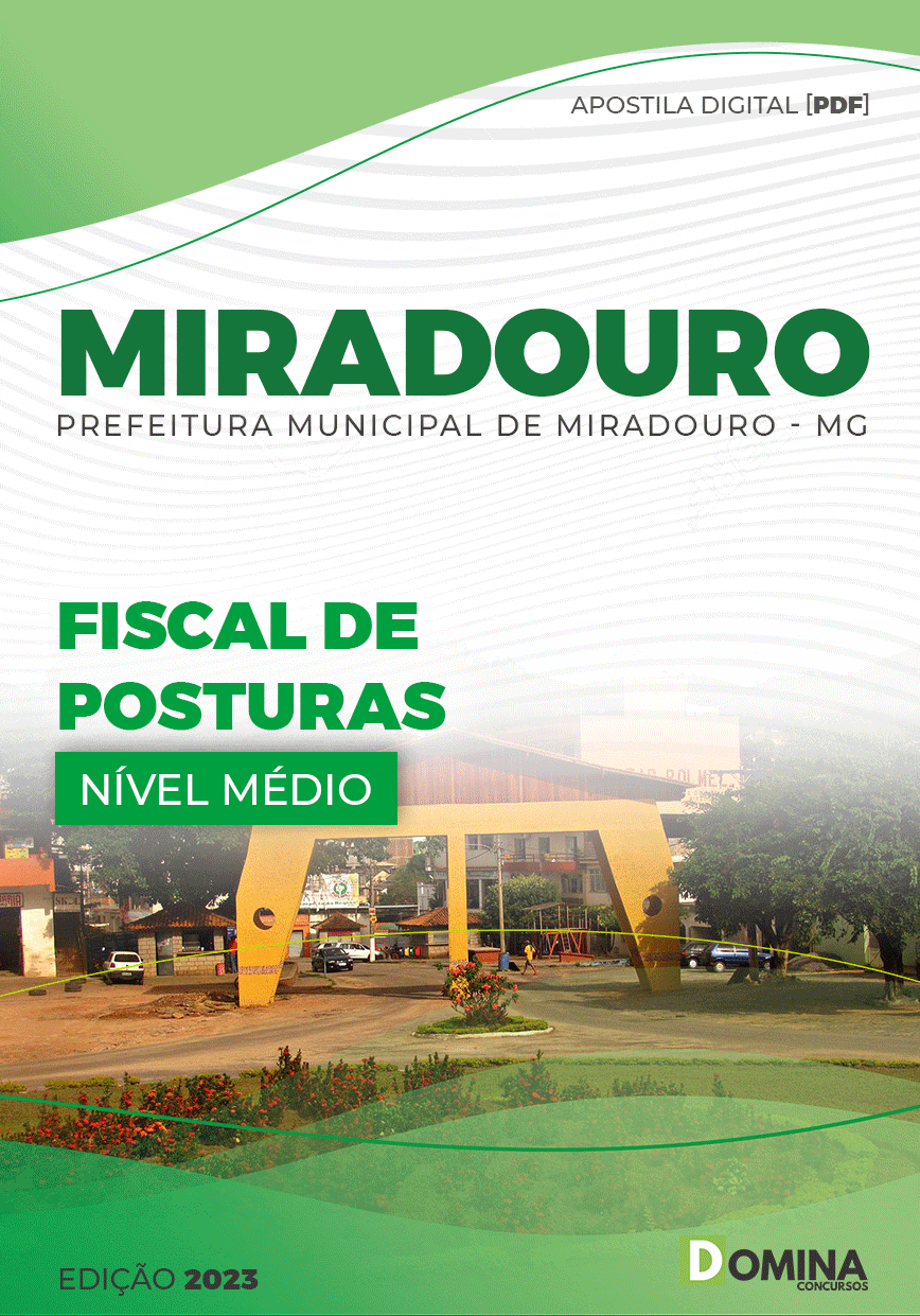 Apostila Digital Pref Miradouro MG 2023 Fiscal Posturas