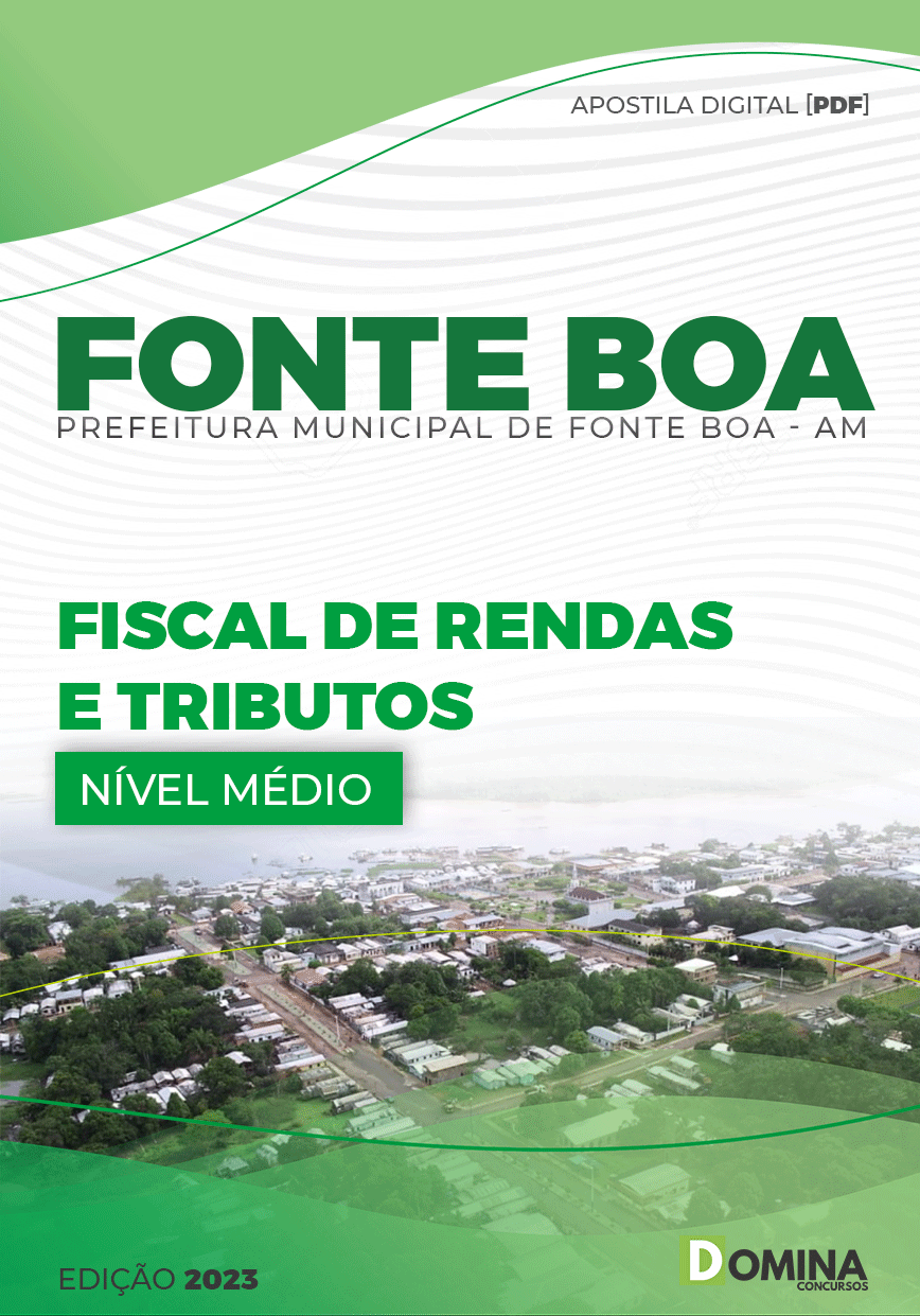 Apostila Pref Fonte Boa AM 2023 Fiscal Renda Tributos