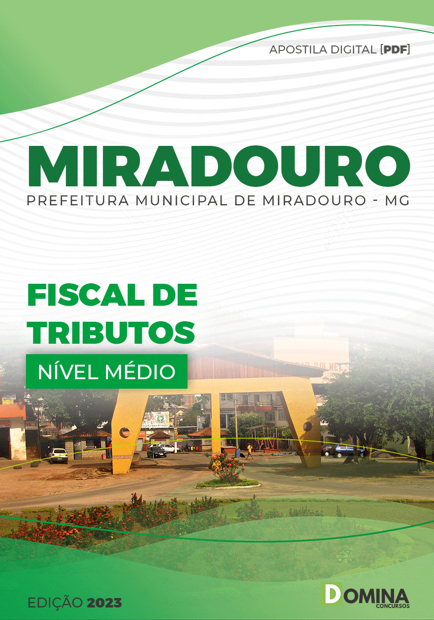 Apostila Pref Miradouro MG 2023 Fiscal Tributos
