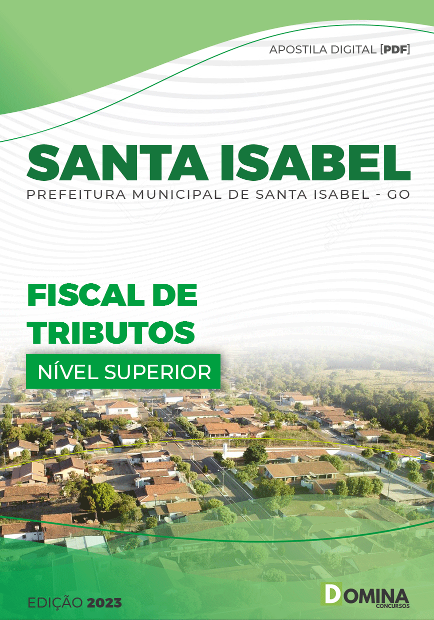 Apostila Digital Pref Santa Isabel GO 2023 Fiscal Tributos