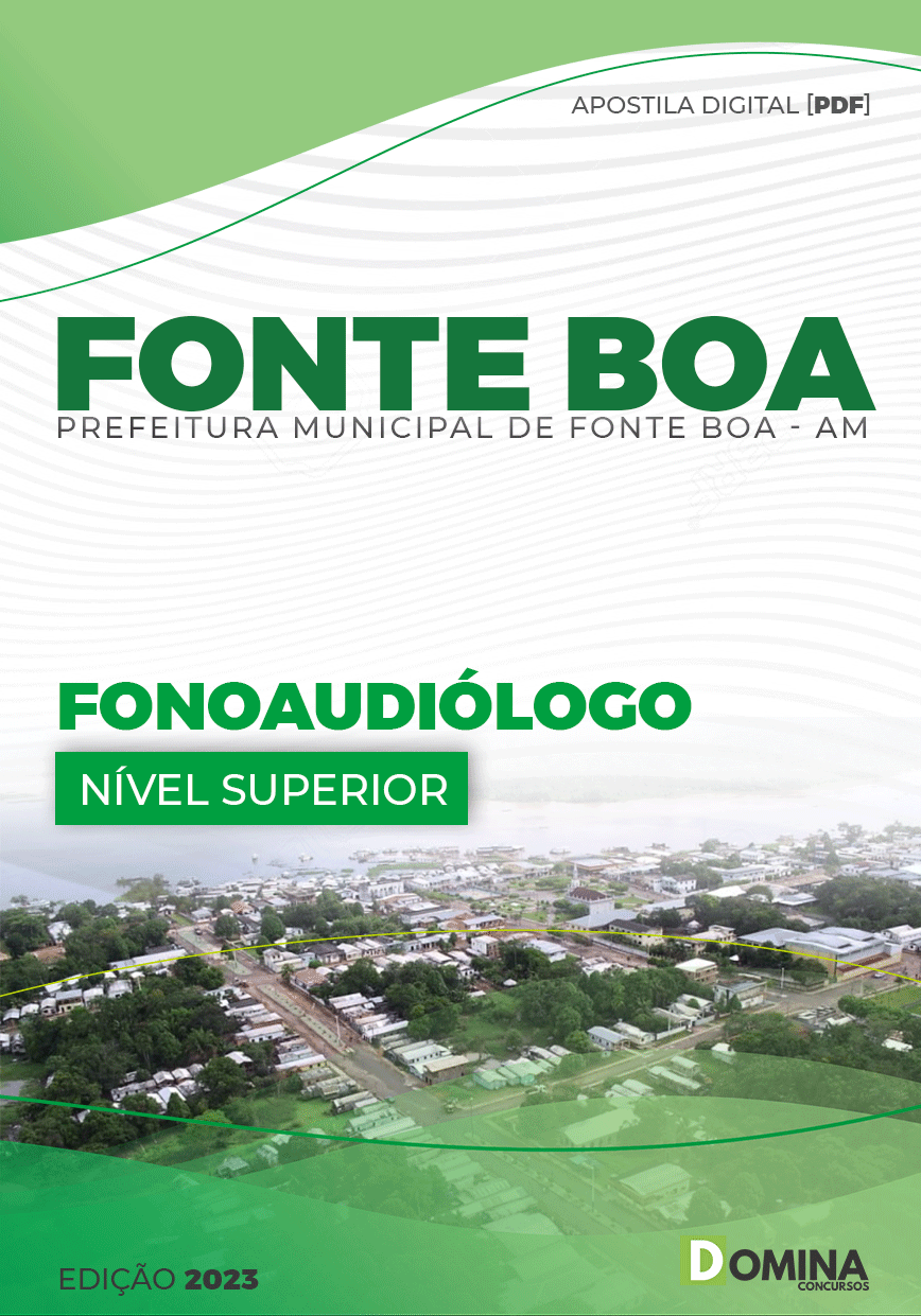 Apostila Digital Pref Fonte Boa AM 2023 Fonoaudiólogo