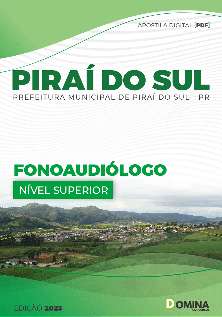 Apostila Concurso Pref Piraí Sul PR 2023 Fonoaudiólogo