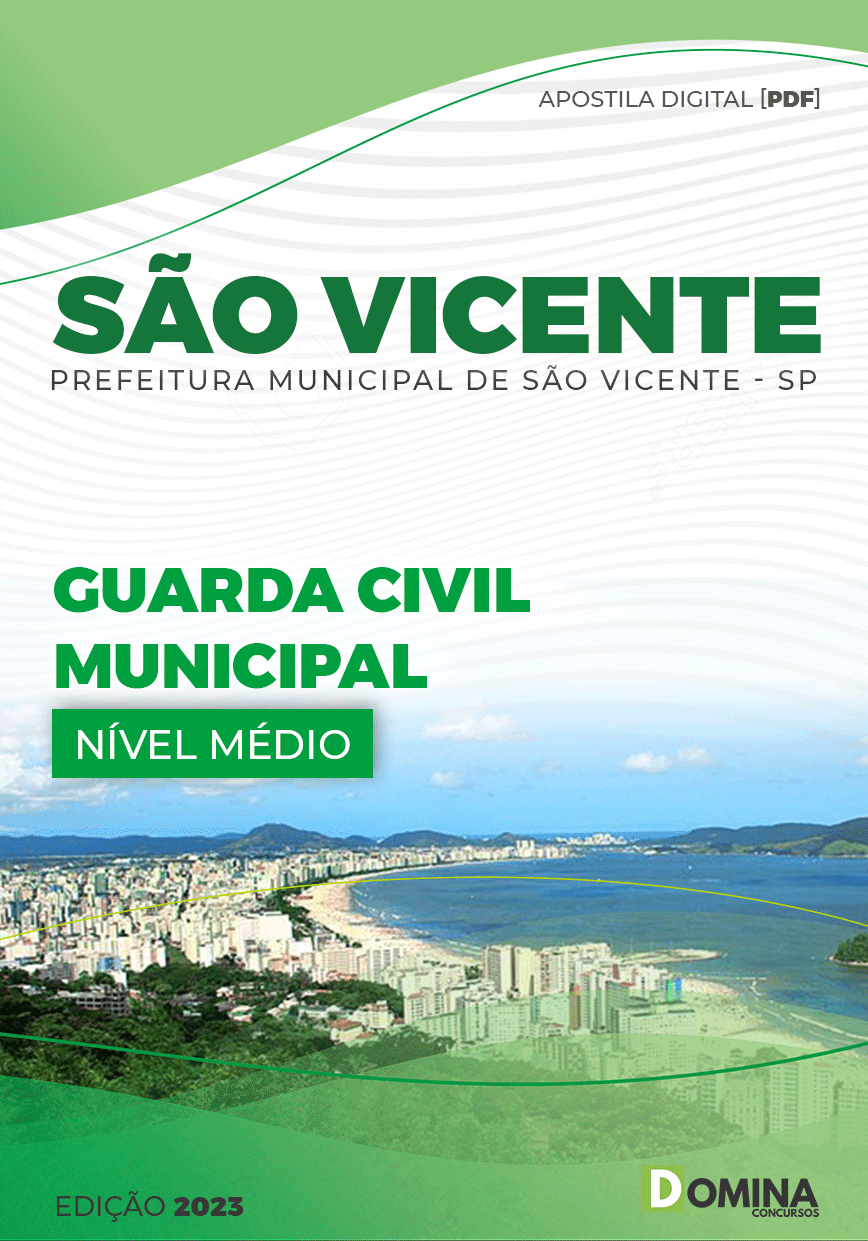 Apostila Pref São Vicente SP 2023 Guarda Civil Municipal