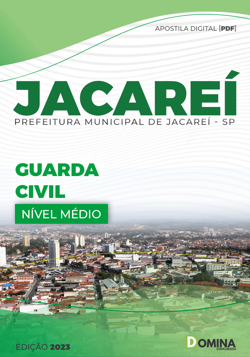 Apostila Concurso Pref Jacareí SP 2023 Guarda Civil