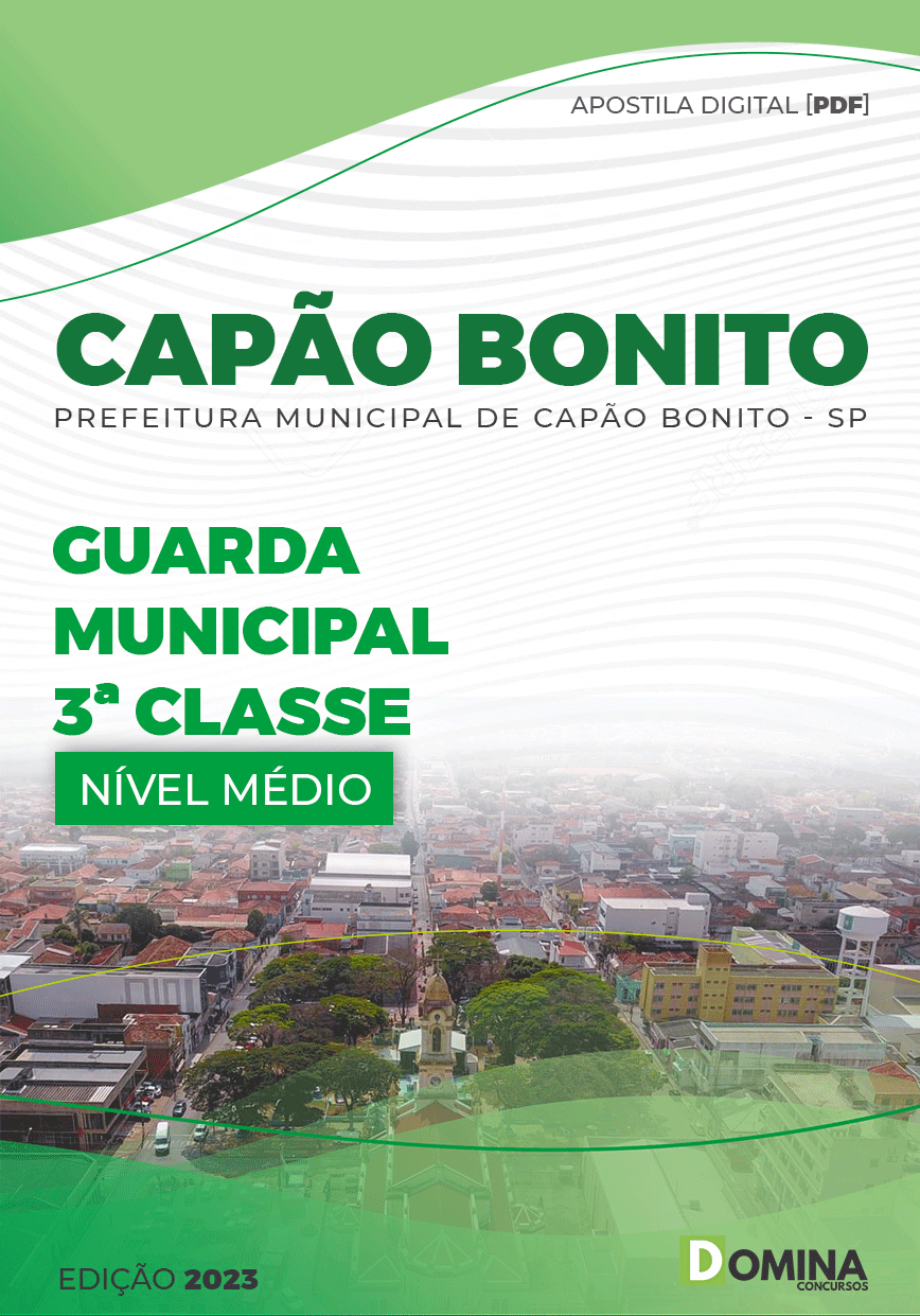 Apostila Pref Capão Bonito SP 2023 Guarda Civil Municipal