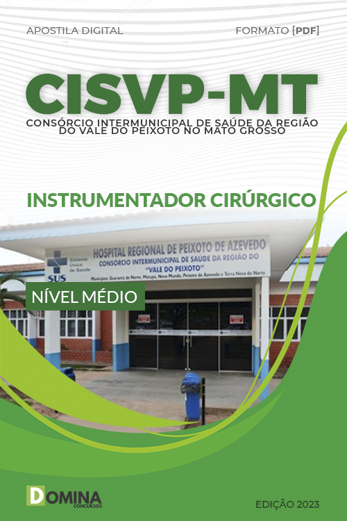 Apostila Digtial Concurso CISVP MT 2023 Instrumentador Cirúrgico